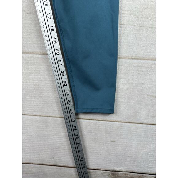 All in Motion Womens Leggings L Blue High Rise Blue Athleisure Pockets Gym - Picture 6 of 8